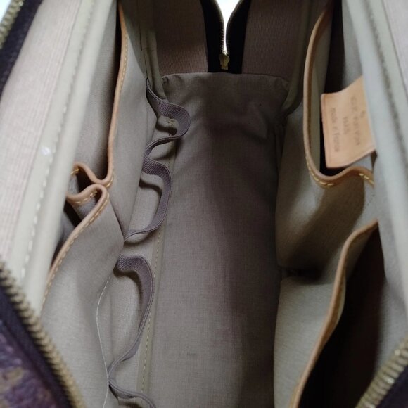 Louis Vuitton Deauville Brown Monogram Hand Bag 258-051325 - Picture 7 of 9